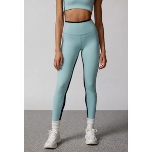 Splits59 Women's Rigor7/8 Leggings in Teal/White, Size Small